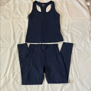 Calvin Klein Performance Women's Dark Blue Leggings Set